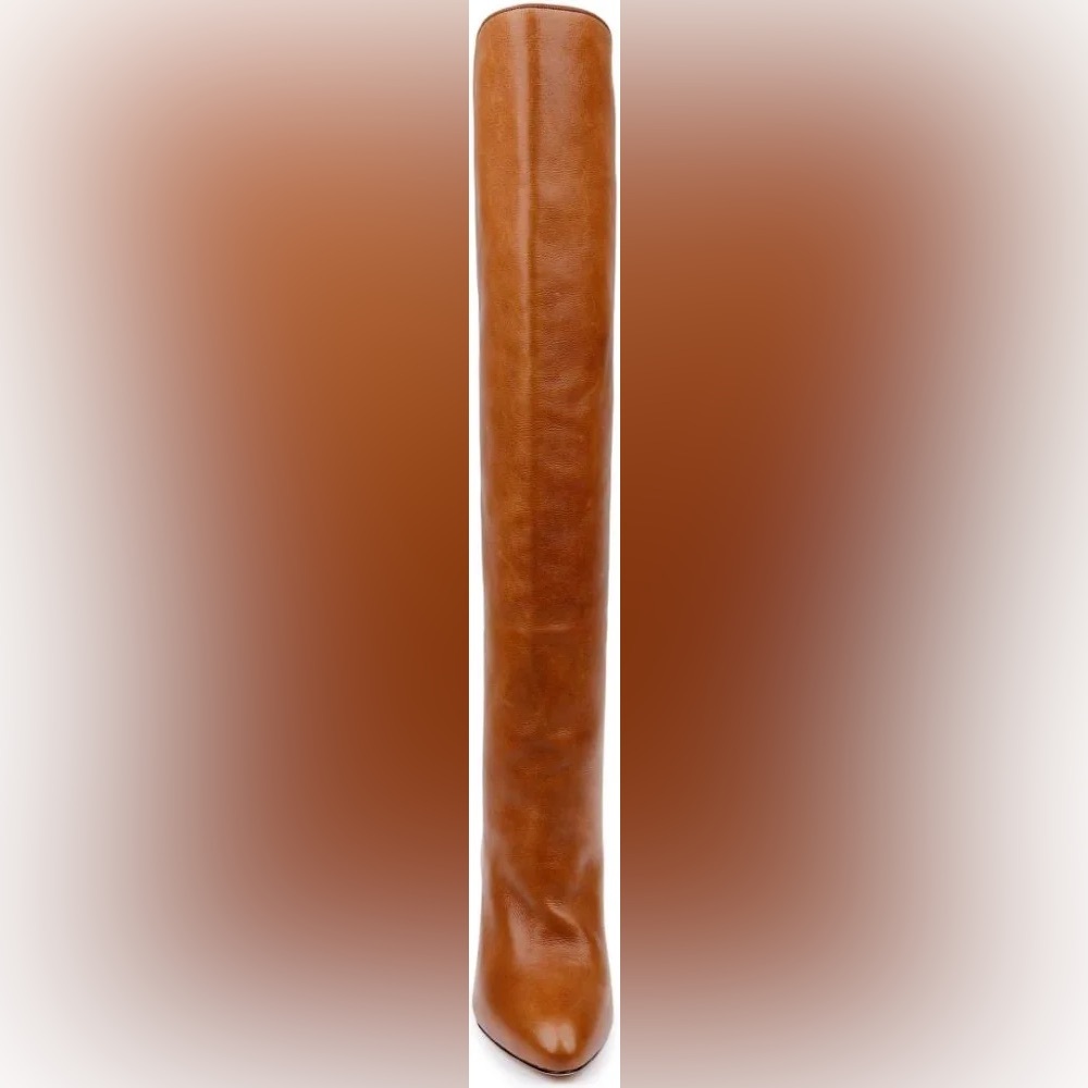 DEE OCLEPPO Ojai Knee High Boot In Cognac Leather Tan Knee-High Women's Boots - Picture 7 of 15